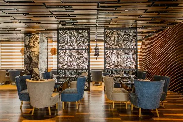 Elegant interior space inside the hotel